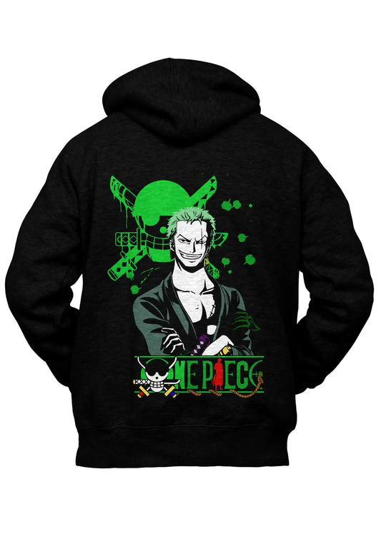 Felpa con Cappuccio Retro Roronoa Zoro One Piece Anime-0