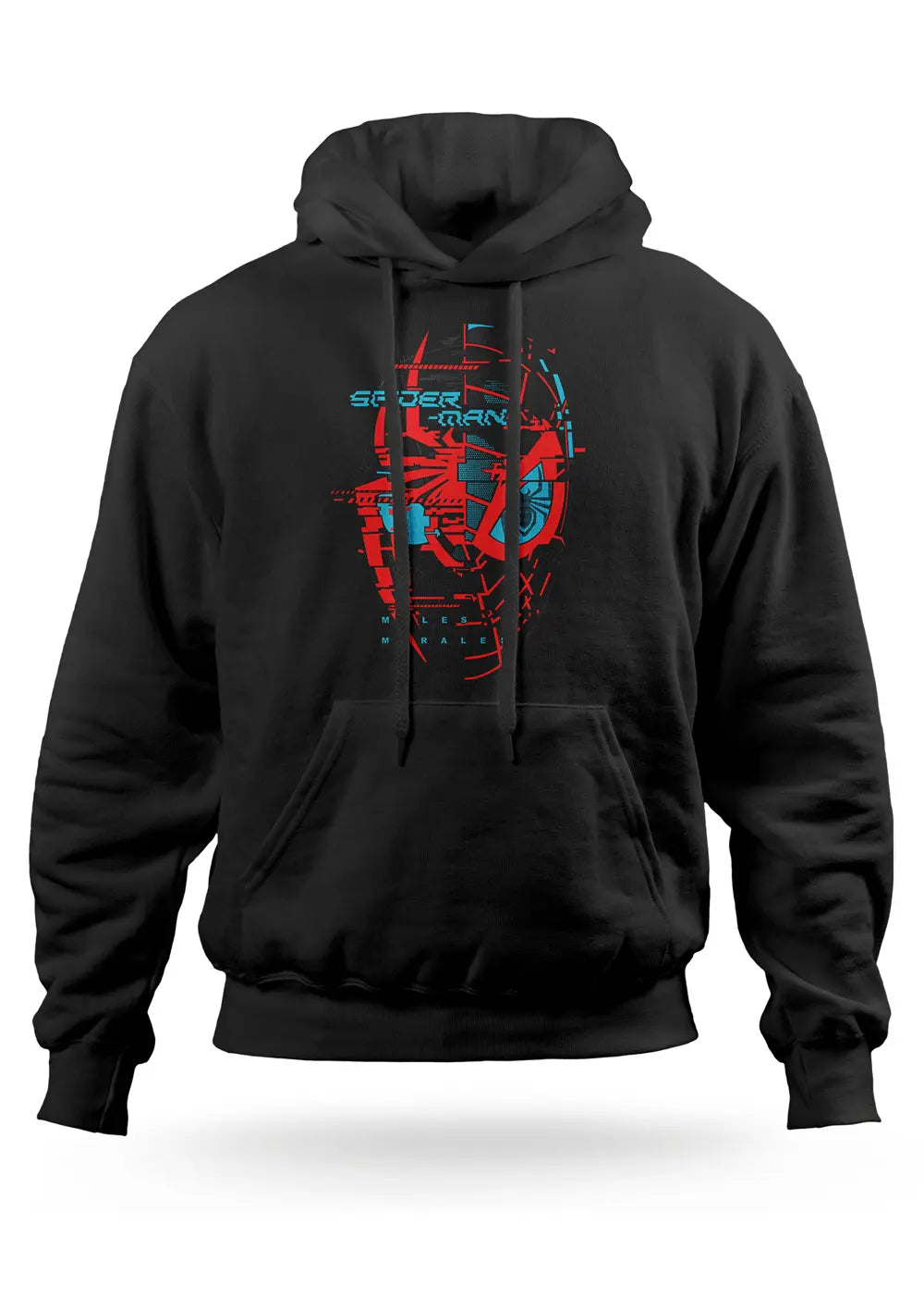 Felpa con Cappuccio Spiderman Miles Morales Supereroi-0