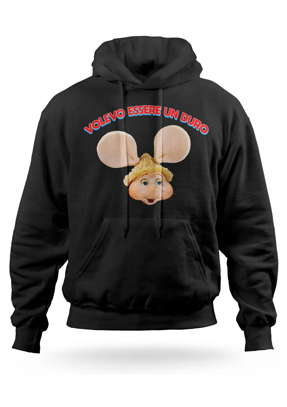 Felpa con Cappuccio Lucio Corsi Topo Gigio Volevo essere un duro-3