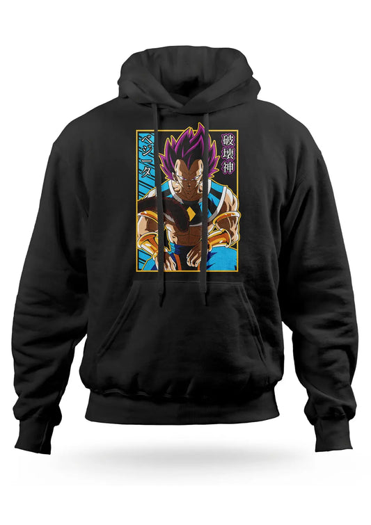 Felpa con cappuccio Vegeta God Dragon Ball Anime-0
