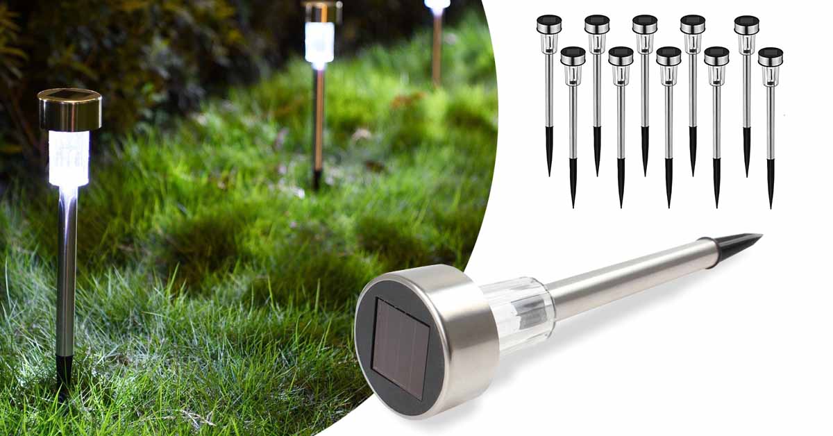 Solar garden lamp that can be pierced, 10 pcs-1