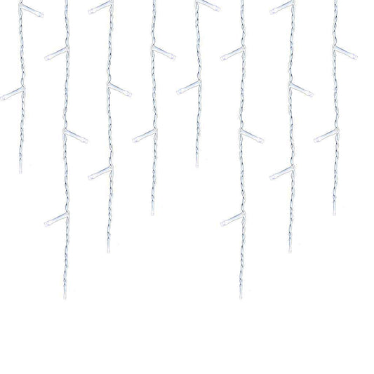 LED icicle light curtain in 2 sizes, cold white with 230 LEDs-0