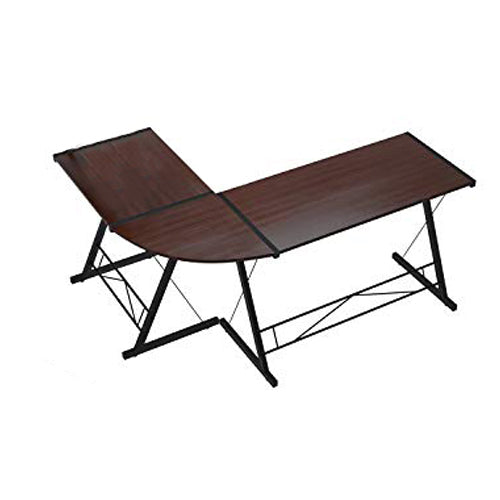 L-shaped desk-dark brown-1