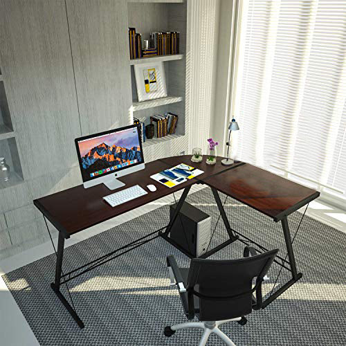 L-shaped desk-dark brown-3