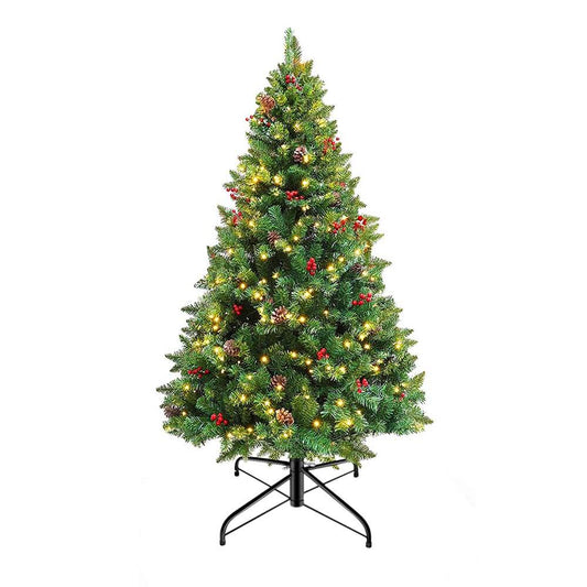LED artificial tree in several types, warm white-100 LEDs, 120 cm-0