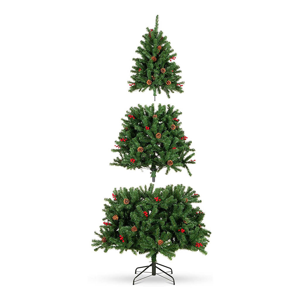LED artificial tree in several types, warm white-180 LEDs, 150 cm-2