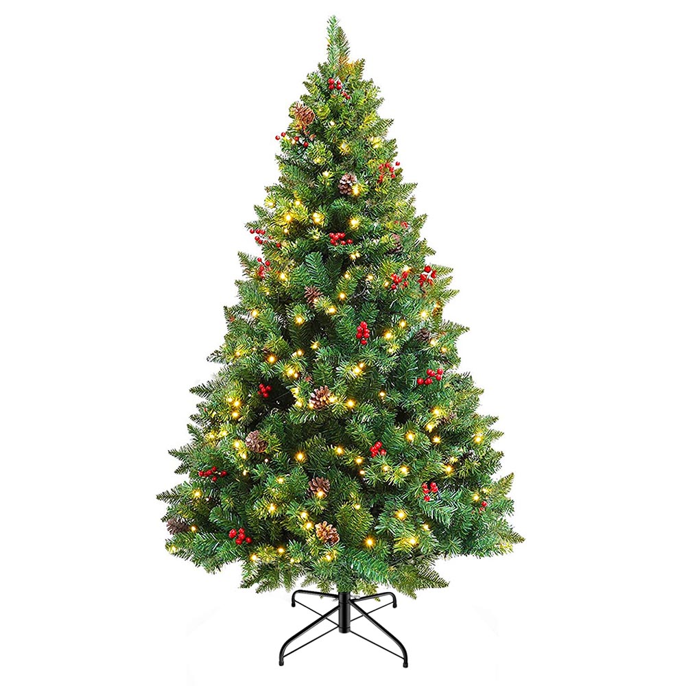 LED artificial tree in several types, warm white-180 LEDs, 150 cm-1