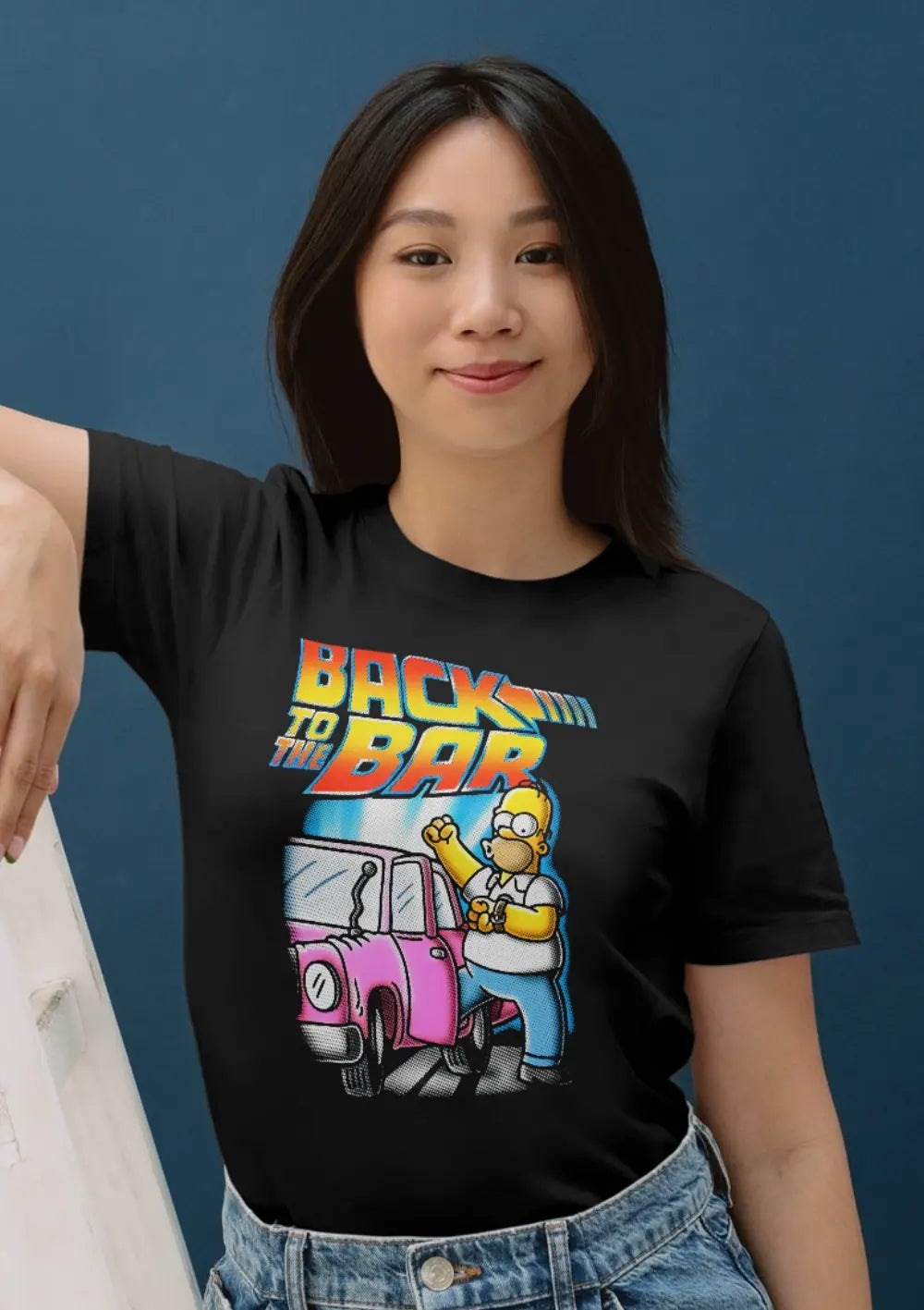 T-Shirt Maglietta Homer Simpson Back to the bar-1