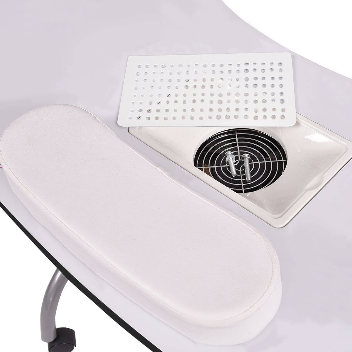 Portable manicure table with gift bag, in 2 types - with fan-1