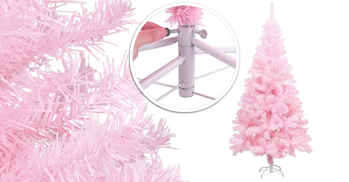 Pink artificial pine - in several sizes - 210 cm-4