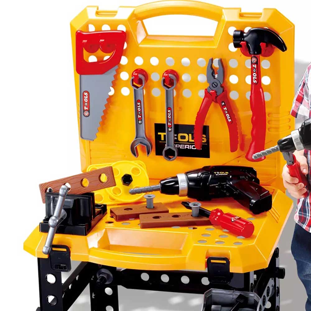 Toy tool table, 100 pcs-1