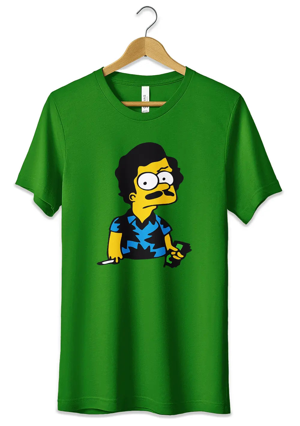T-Shirt Maglietta Bart Escobar Simpson Divertente-0