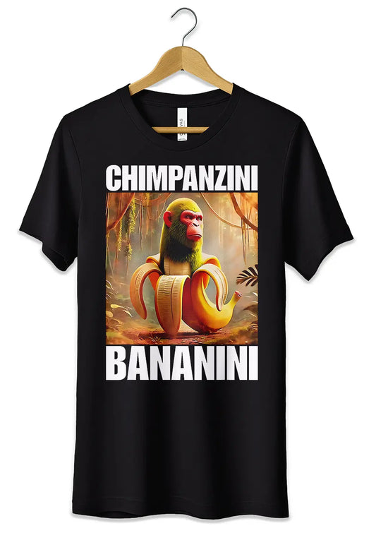T-Shirt Maglietta Chimpanzini Bananini TikTok Brainrot-0