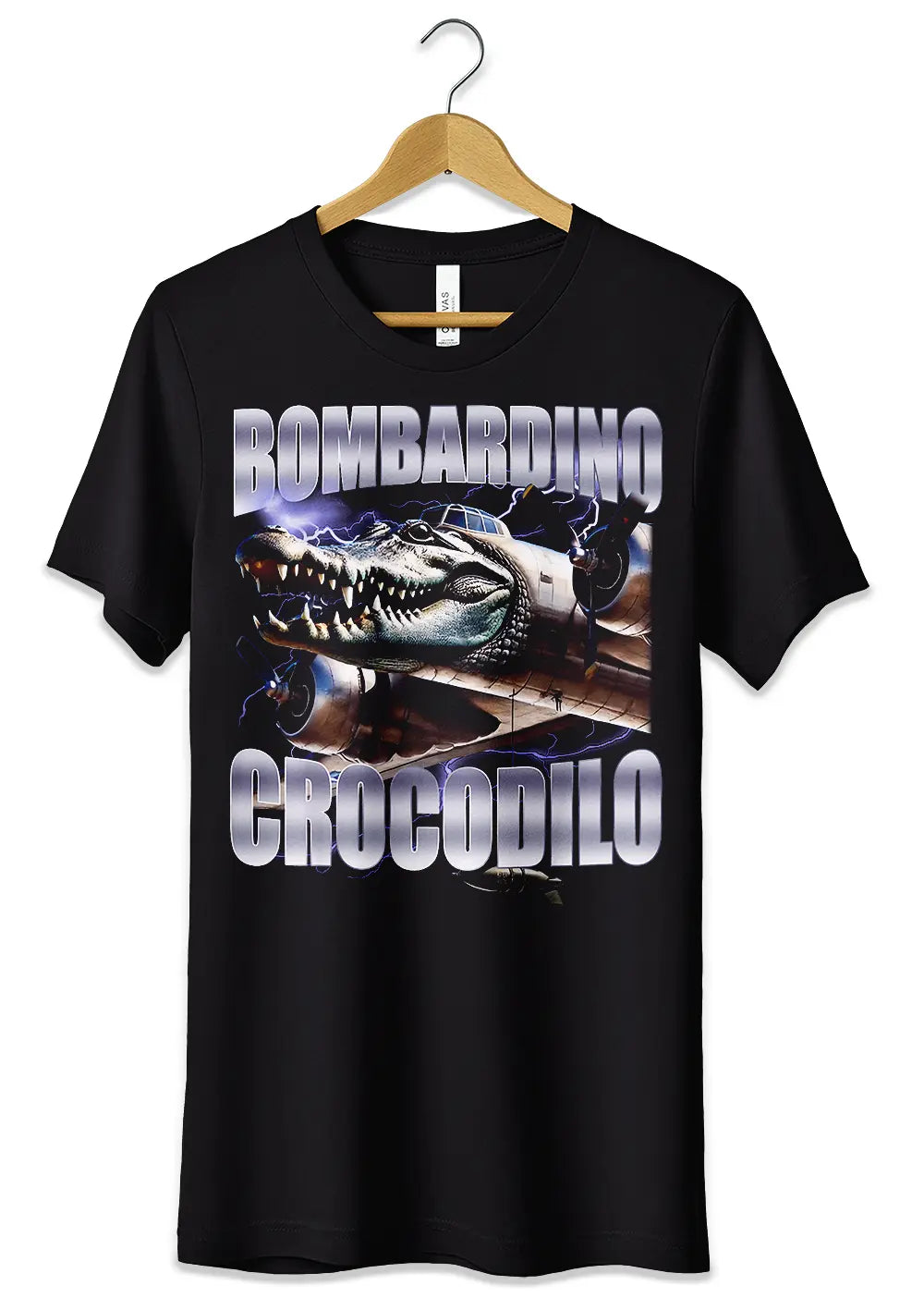 T-Shirt Maglietta Bombardino Crocodilo TikTok Italian Brainrot-0