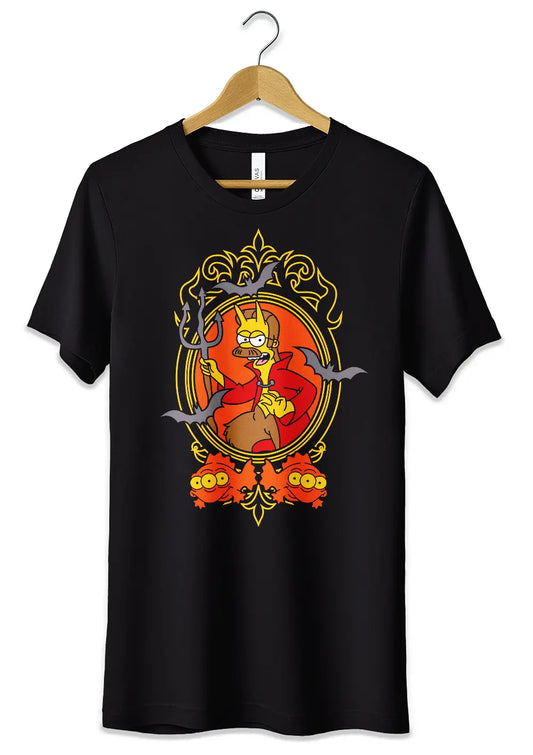 T-Shirt Maglietta Ned Flanders Demone-0