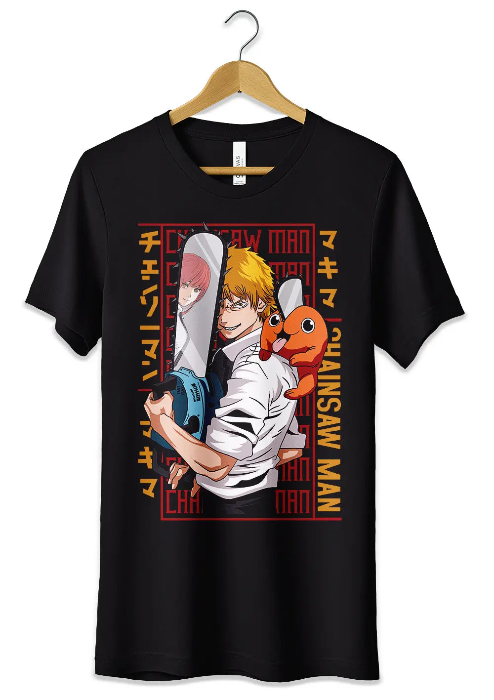 T-Shirt Maglietta Denji e Pochita Chainsaw Man-0
