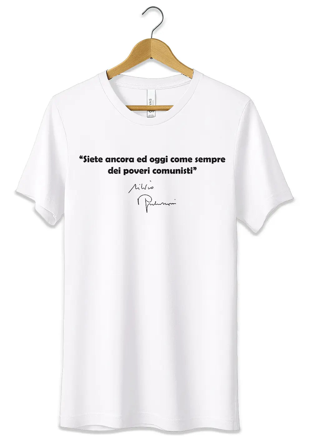 T-Shirt Maglietta Frase Berlusconi Poveri Comunisti Divertente-1