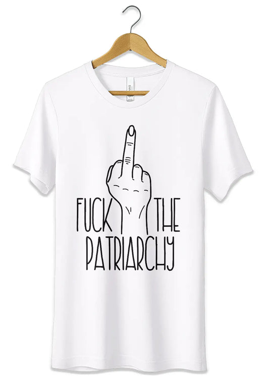 T-Shirt Maglietta Fuck The Patriarchy Divertente Femminista-0
