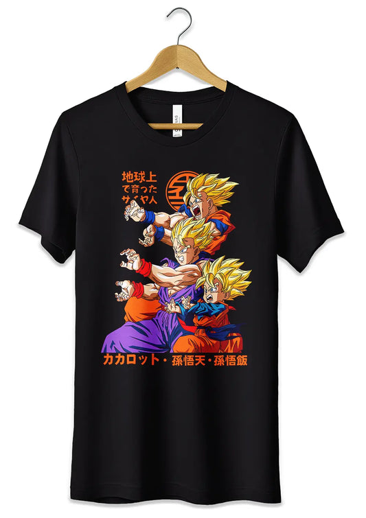 T-Shirt Goku Gohan Goten Maglietta Dragon Ball-0