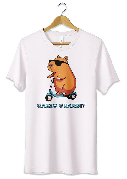 T-Shirt Maglietta Cazzo Guardi? Frase Divertente Meme-0
