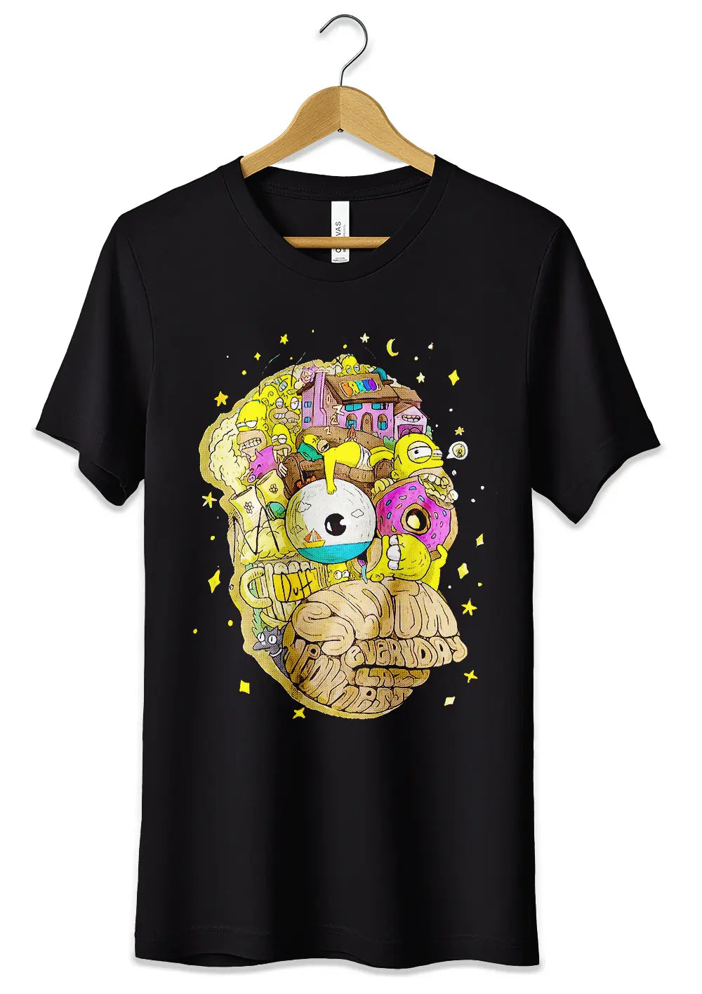 T-Shirt Maglietta Homer Simpson Trip Psichedelico-0