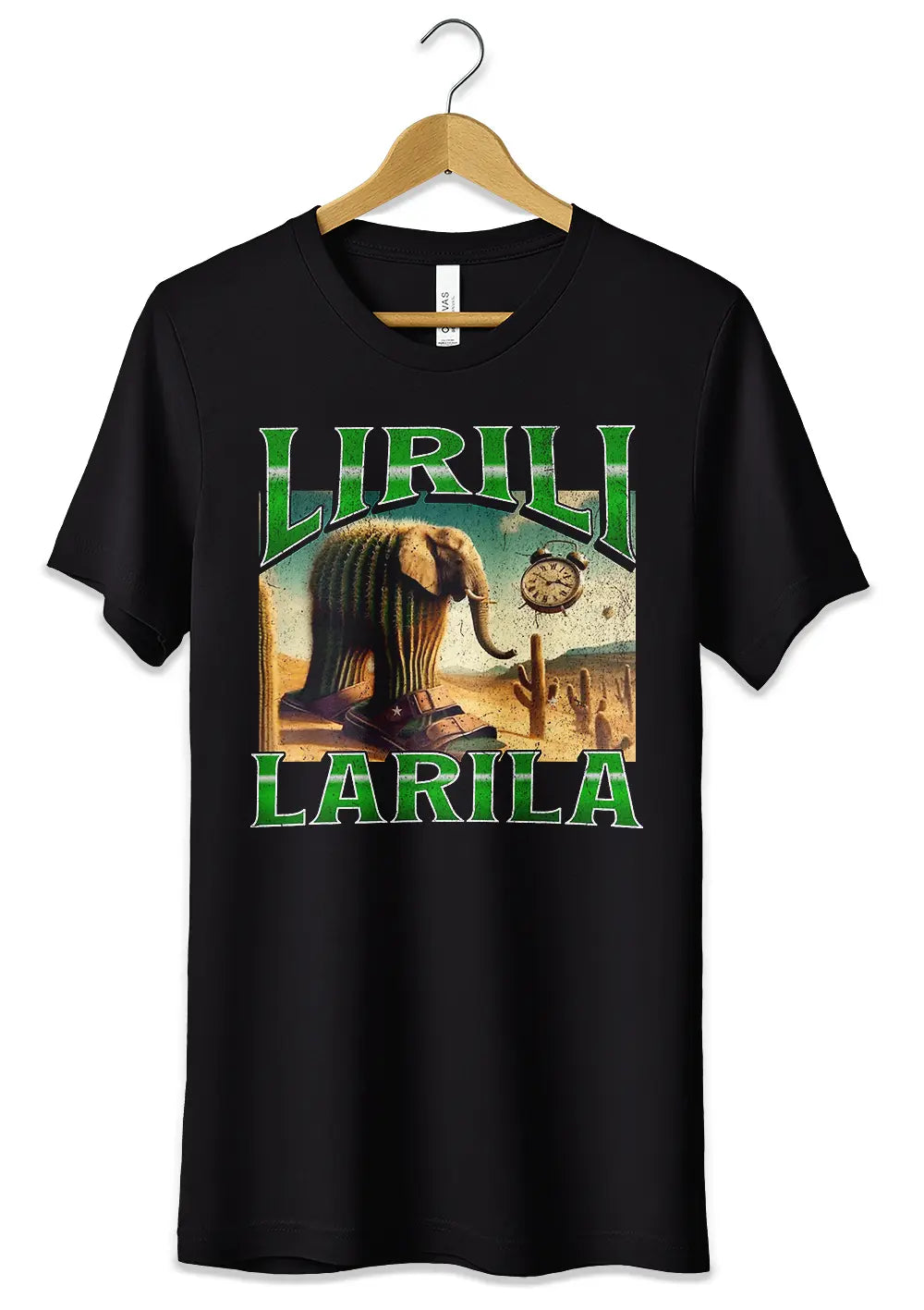 T-Shirt Maglietta Lirilì Larilà TikTok Italian Brainrot-0