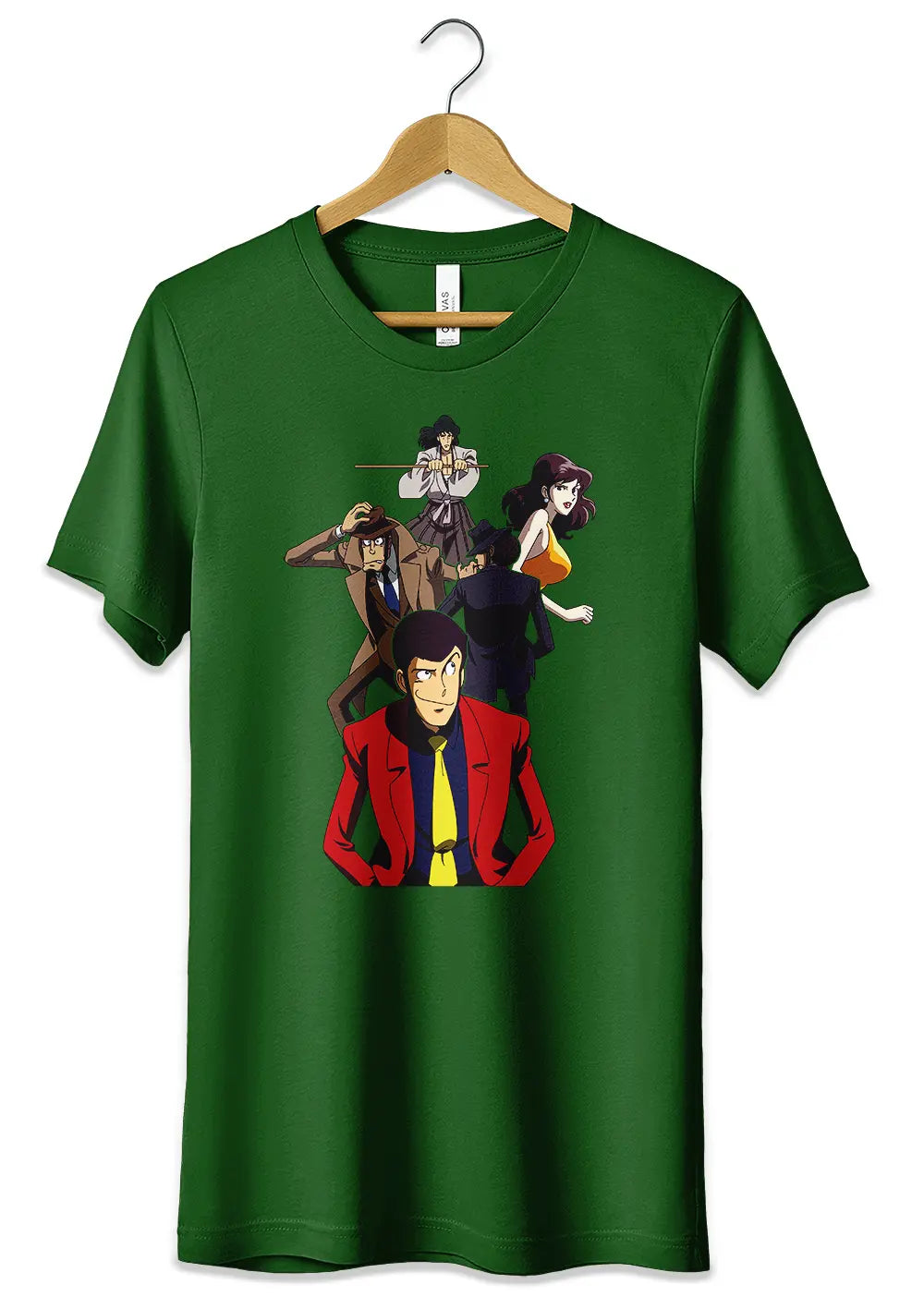 T-Shirt Maglietta Lupin Jigen Goemon Fujiko Zenigata-1