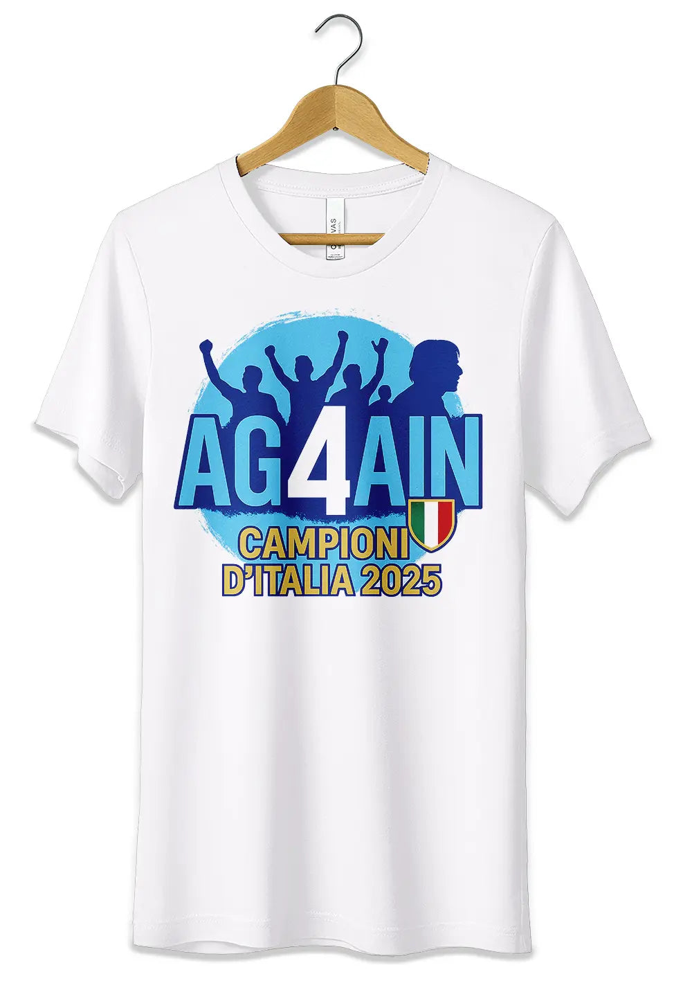 T-Shirt Maglietta Scudetto Napoli 2025 Again-0