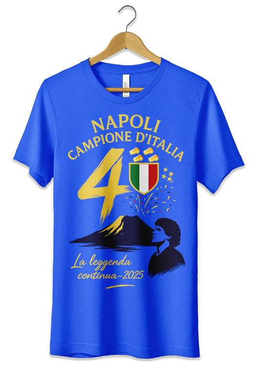 T-Shirt Maglietta Scudetto Napoli 2025 Maradona-0