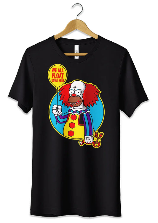 T-Shirt Maglietta Pennywise Homer Divertente-0
