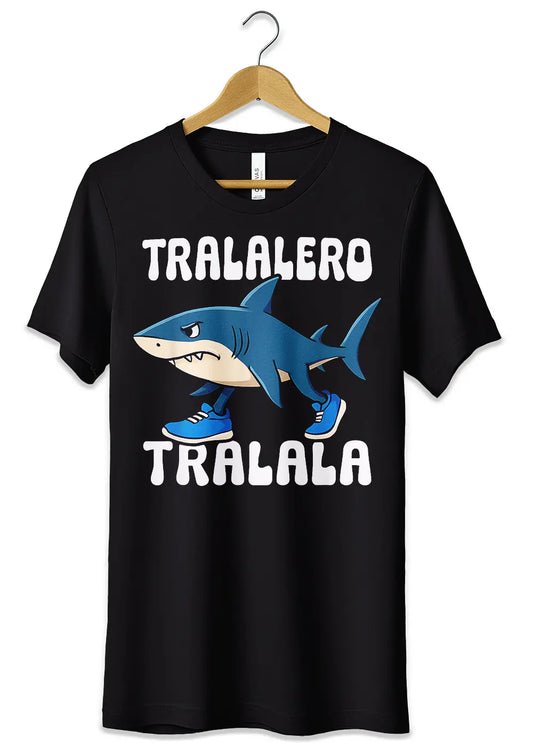 T-Shirt Maglietta Tralalero Tralalà TikTok Brainrot-0