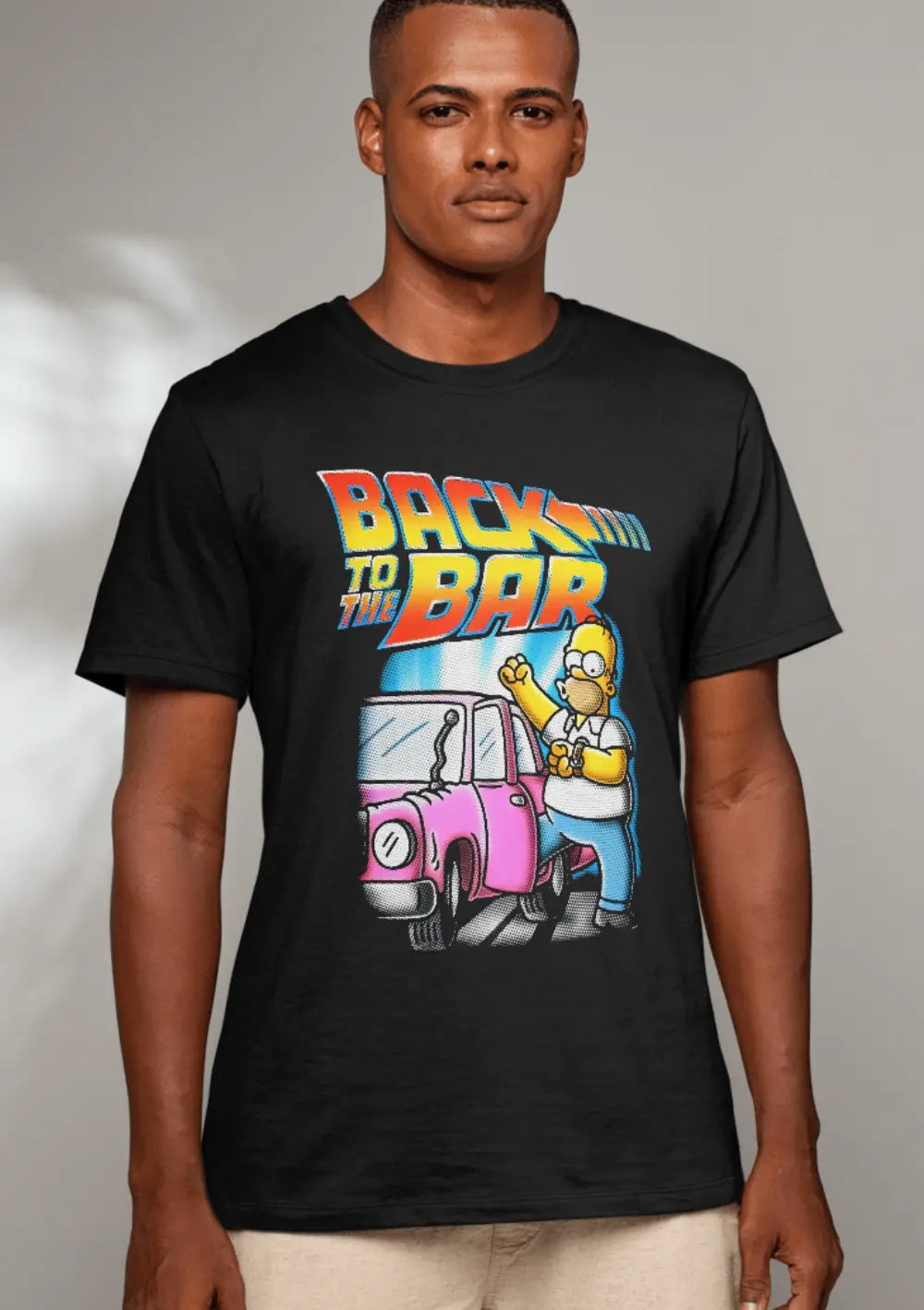 T-Shirt Maglietta Homer Simpson Back to the bar-2