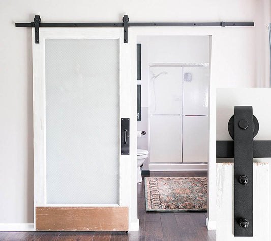 Sliding door rail set in 2 types - single-0