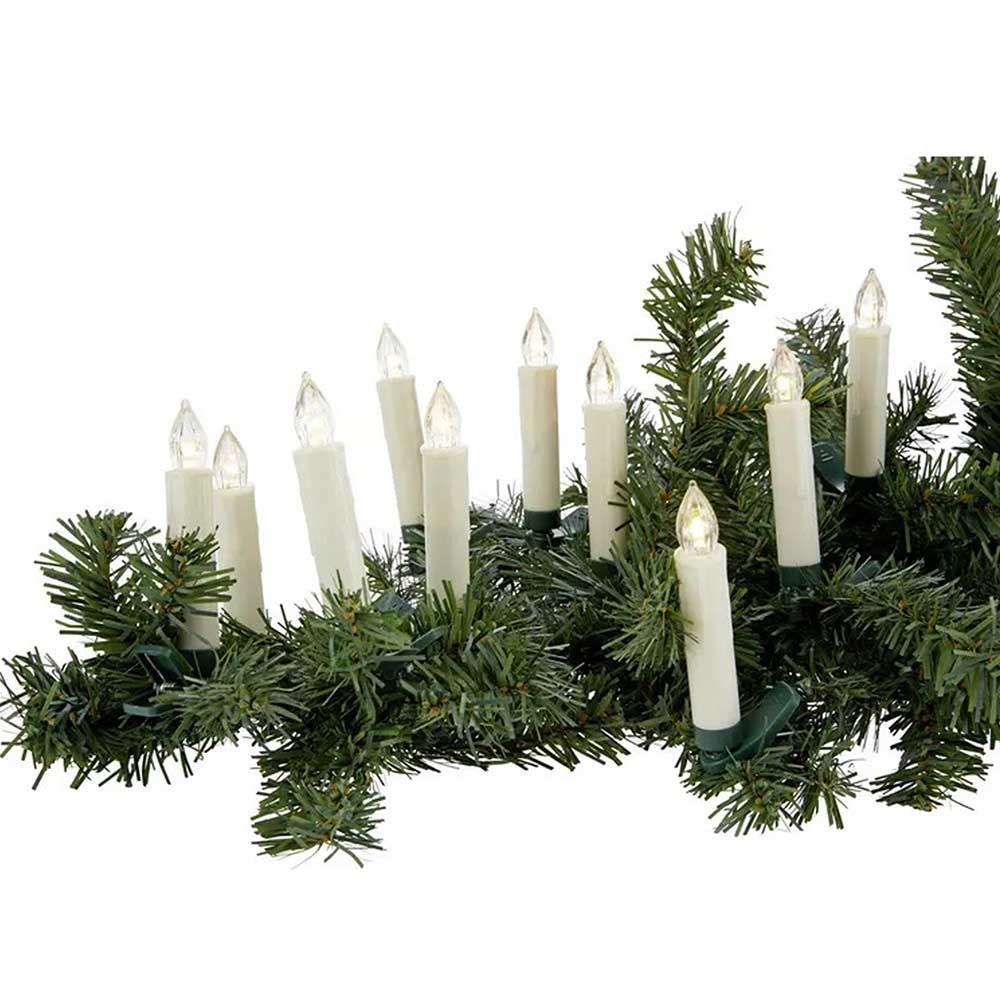 Wireless candle set, 30 pcs., with remote control, in several colors - warm white-1